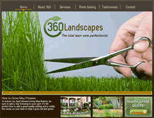 Tablet Screenshot of 360landscapes.com